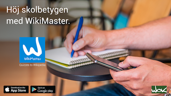 WikiMaster på svenska utvecklas med alla framgångar för appen