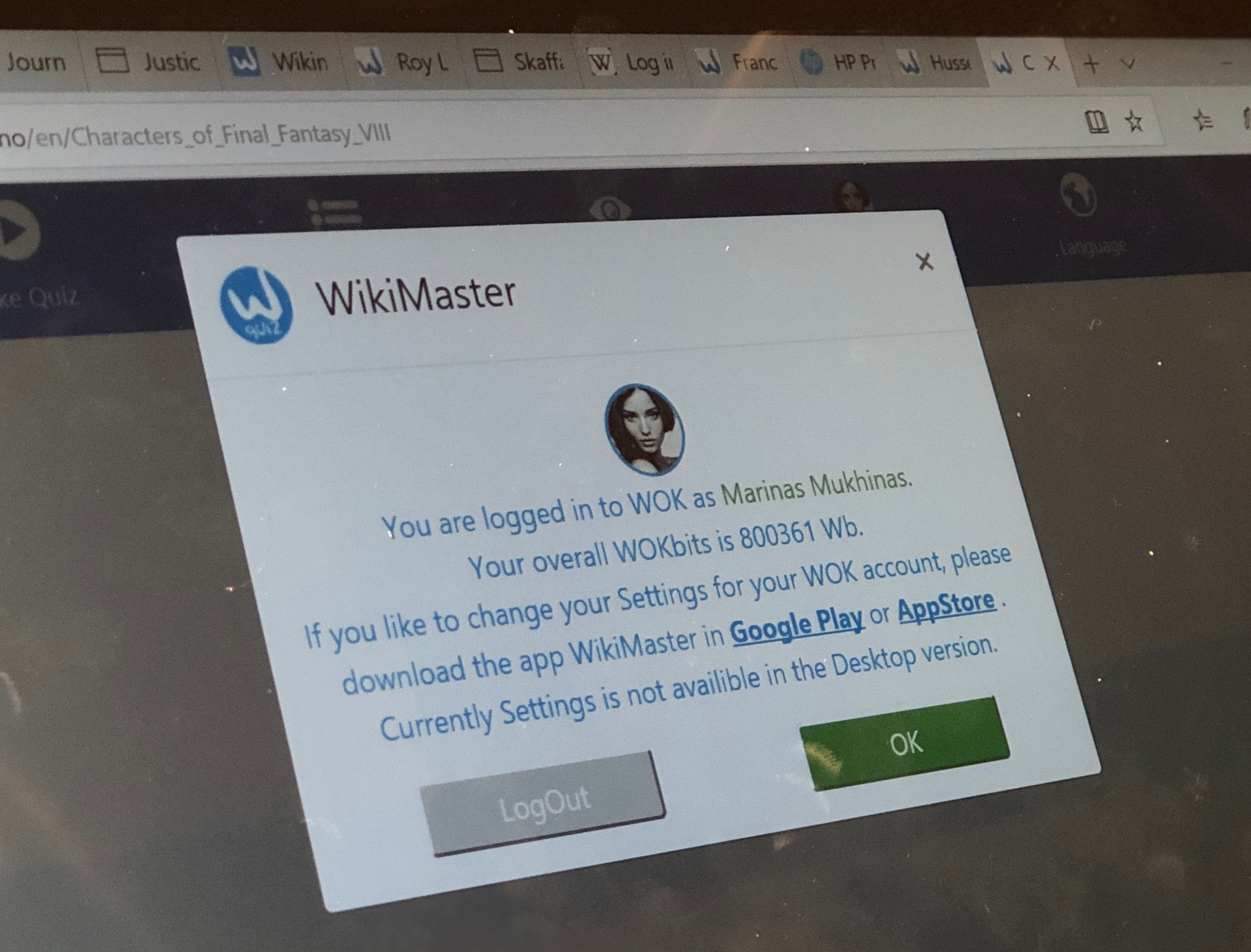 Wok.uno Settings beta 190211